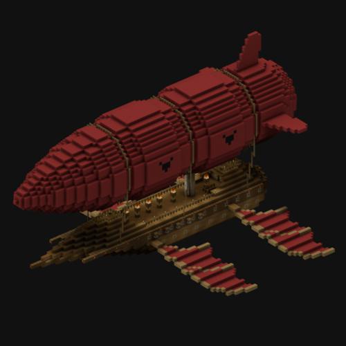 Minecraft - Blocky - Airship [Cycles] preview image